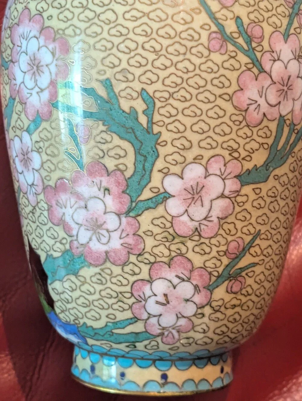 Vintage Chinese Cloisonne Enamel Urn/Vase - Picture 2 of 8